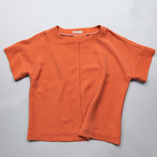 Bluse mit überschnittenen Ärmeln nähen – Schnittmuster Blusentop Fleur_B, boxy
